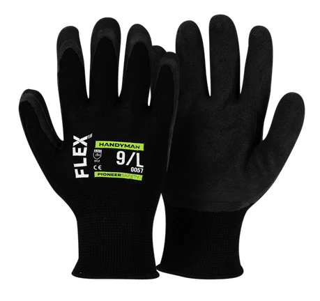 Image of a pair of black work gloves